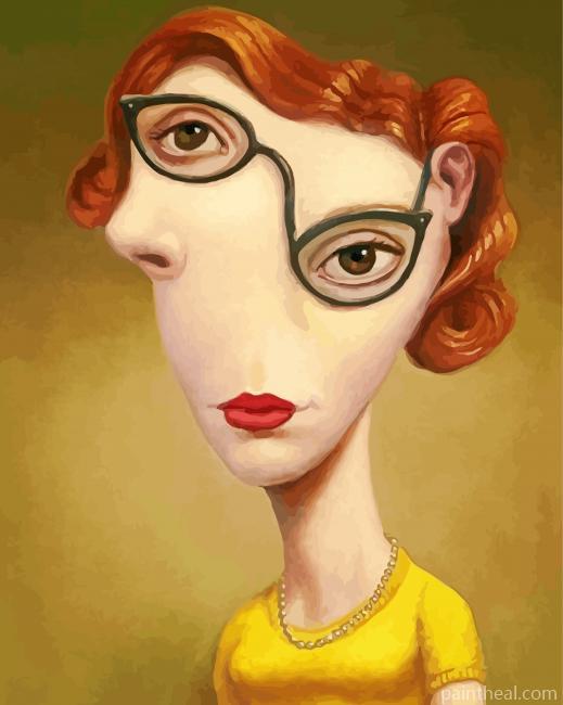 Distortion Girl Painting By Numbers Kits