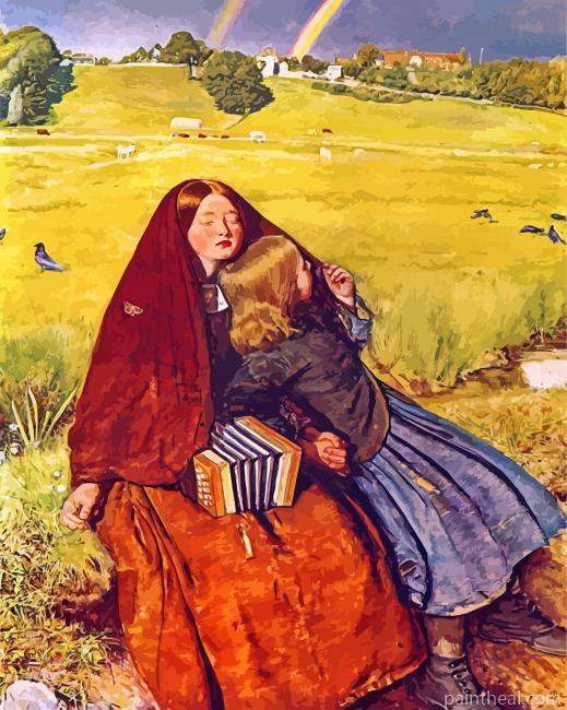 The blind Girl Painting By Numbers Kits