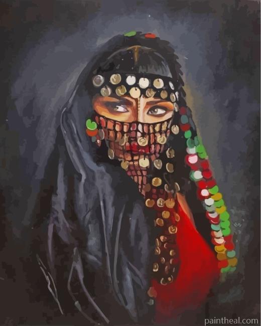 Arabian Woman Painting By Numbers Kits