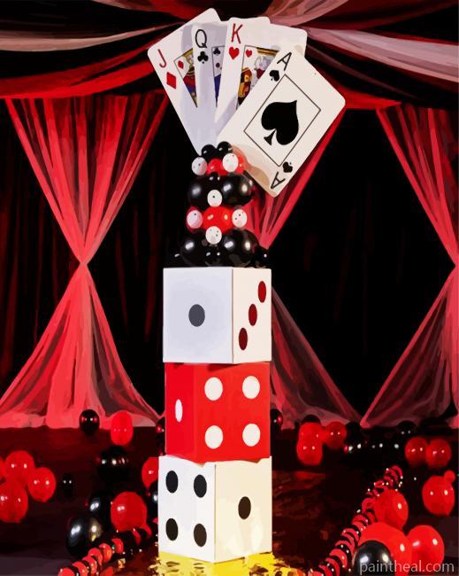 Aesthetic Casino Cards Painting By Numbers Kits
