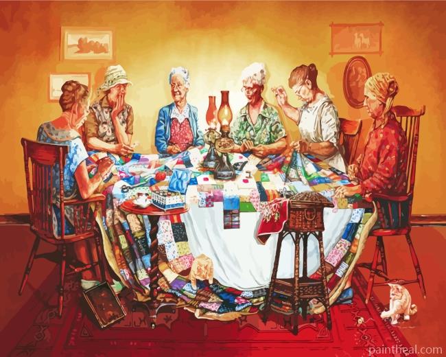 Quilting Party Painting By Numbers Kits