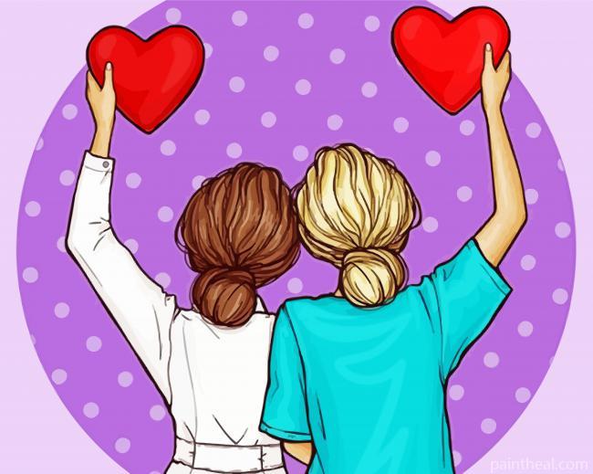 Female Doctor And Nurse Painting By Numbers Kits