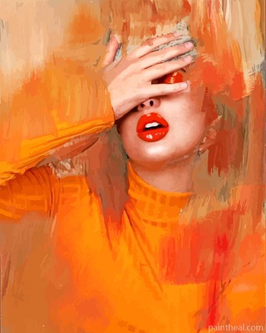 Abstract Lady Painting By Numbers Kits