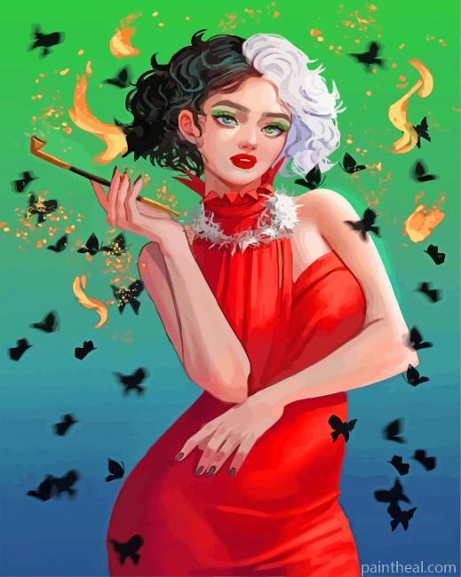 Beautiful Cruella Painting By Numbers Kits