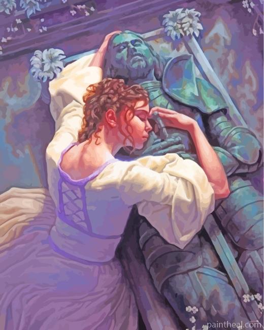 Medieval Lady Painting By Numbers Kits