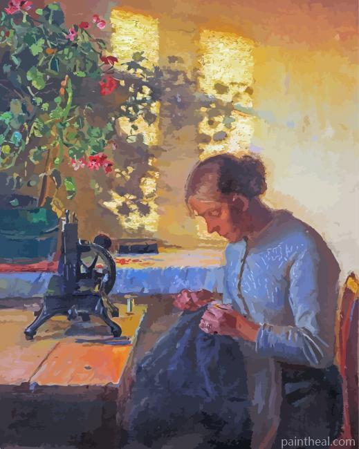 Grandma Seamstress Painting By Numbers Kits