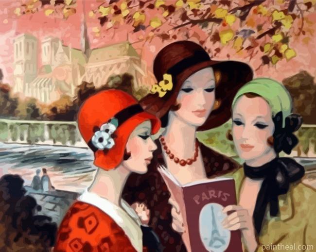 Aesthetic Deco Ladies Painting By Numbers Kits