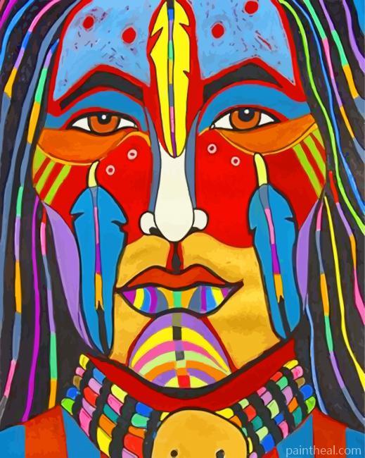 Indigenous Artistic Face Painting By Numbers Kits
