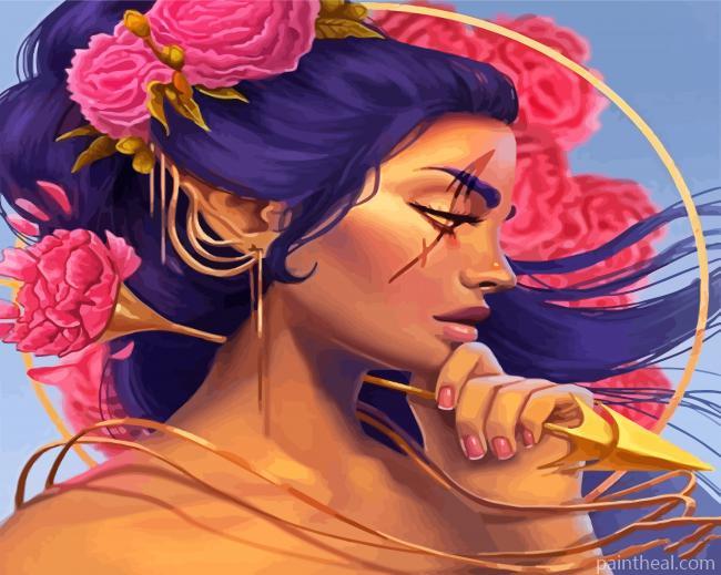 Sagittarius Woman Zodiac Painting By Numbers Kits