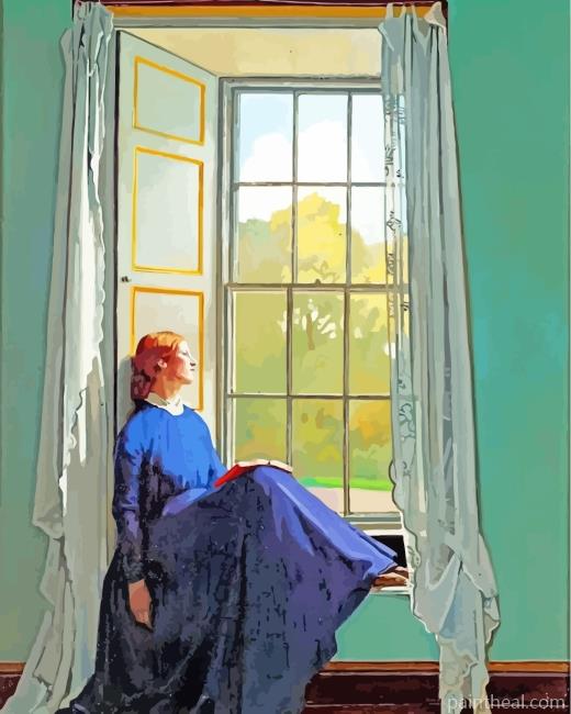 Woman At Window Painting By Numbers Kits