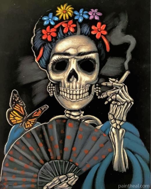 Frida Skull Painting By Numbers Kits
