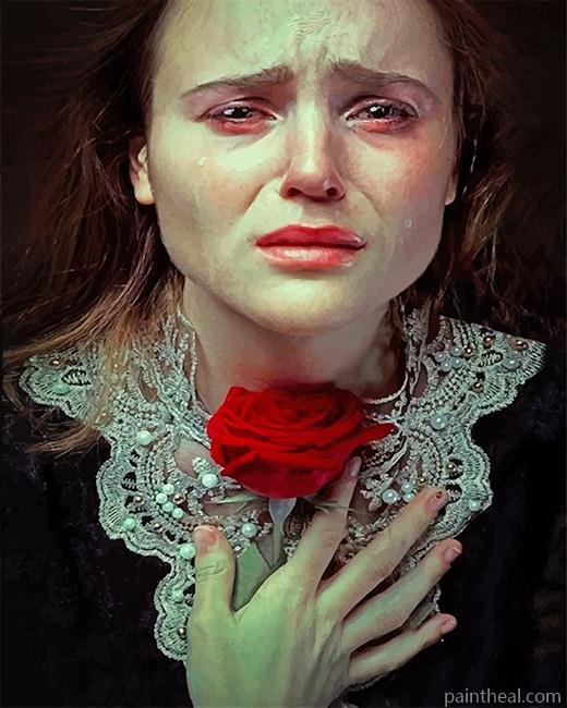 Crying Woman Painting By Numbers Kits