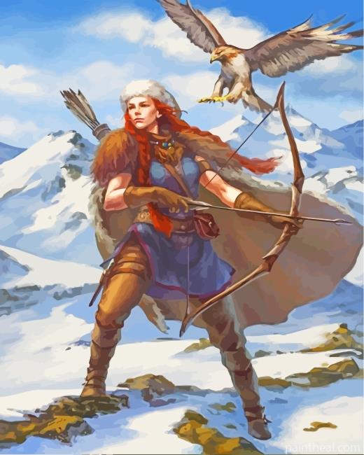 Ginger Girl Hunter Painting By Numbers Kits