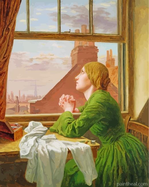 Lady In Prayer Painting By Numbers Kits