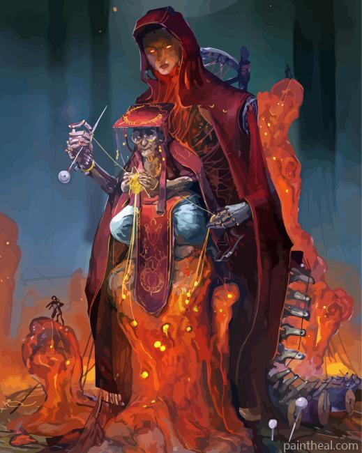 Devil Seamstress Painting By Numbers Kits