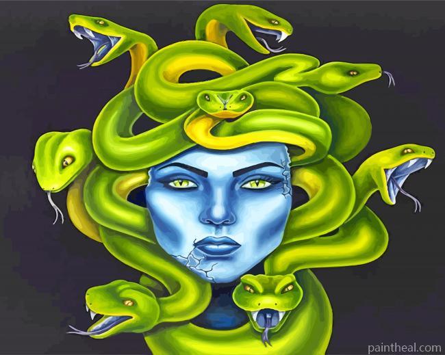 Aesthetic Scary Medusa Painting By Numbers Kits
