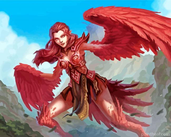 Harpy Woman Painting By Numbers Kits