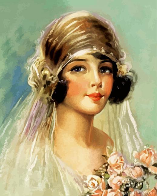 Vintage Deco Bride Painting By Numbers Kits
