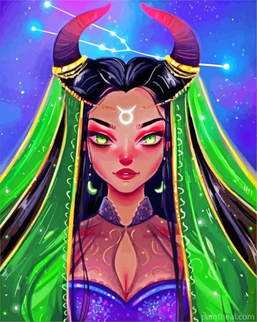 Taurus Woman Painting By Numbers Kits
