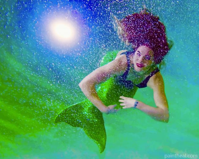 Mermaid Art Painting By Numbers Kits