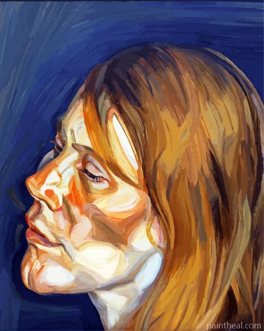 Woman With Fair Hair by Lucian Freud Painting By Numbers Kits