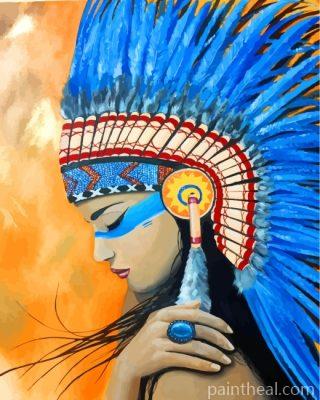 Native American Indian Painting By Numbers Kits