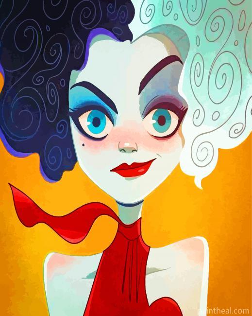 Cruella Illustration Painting By Numbers Kits