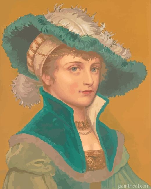 Classy Medieval Lady Painting By Numbers Kits