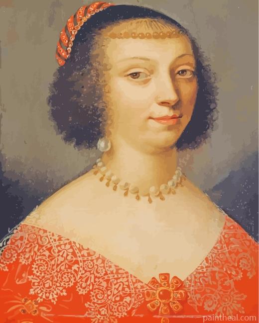 French Lady Wearing Pearls Painting By Numbers Kits