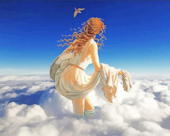 Walking In Clouds Art Painting By Numbers Kits