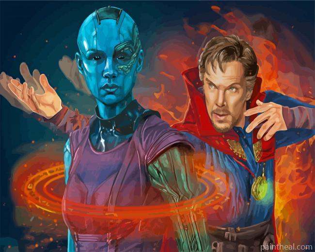 Nebula And Dr Strange Painting By Numbers Kits