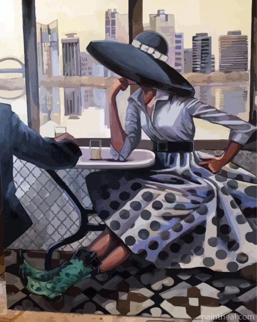 Aesthetic Deco Lady Art Painting By Numbers Kits