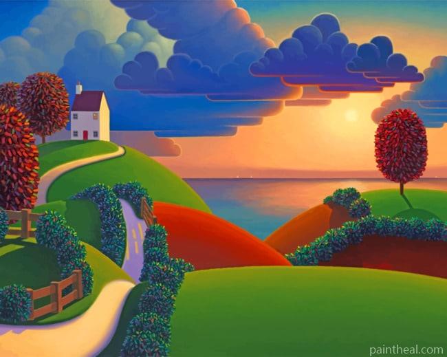 Paul Corfield Charming Landscape Painting By Numbers Kits