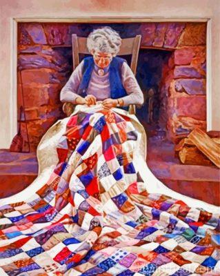 Grandma Quilt Painting By Numbers Kits