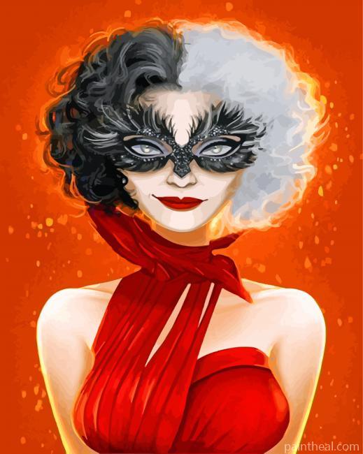 Cruella Illustration Movie Painting By Numbers Kits