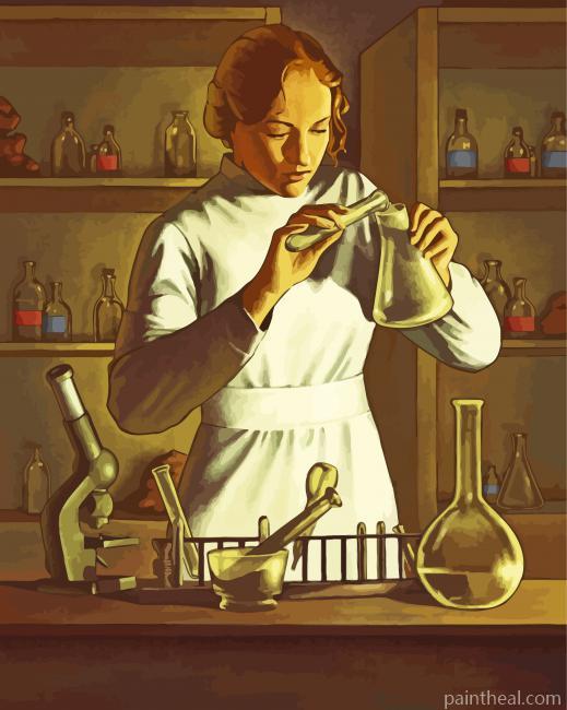 Chemist Girl Painting By Numbers Kits
