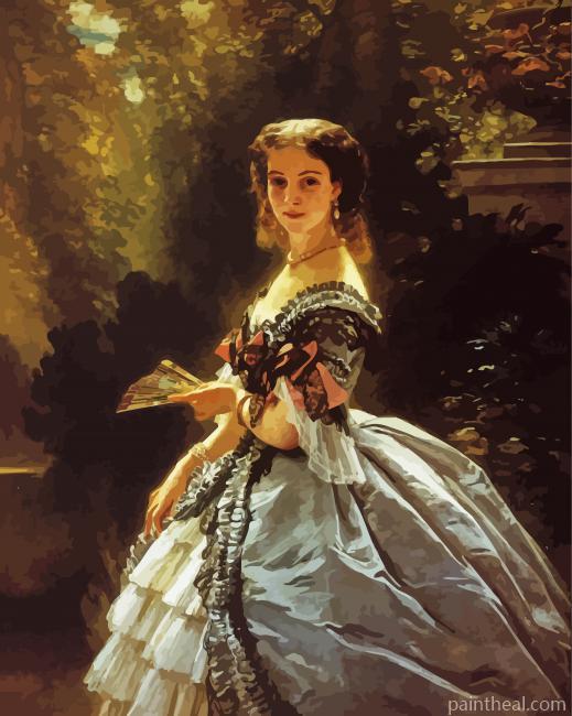 Princess Elizabeth Rococo Art Painting By Numbers Kits