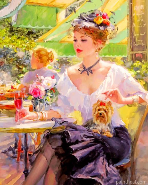 Vintage Woman Painting By Numbers Kits