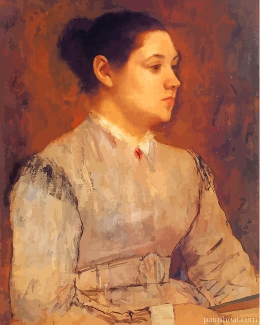 Edgar Degas Portrait Of A Young Woman Painting By Numbers Kits