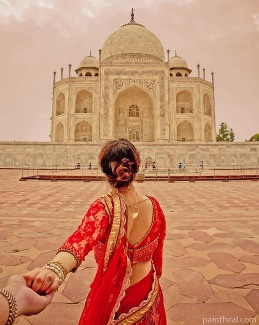 Follow Me Taj Mahal Painting By Numbers Kits