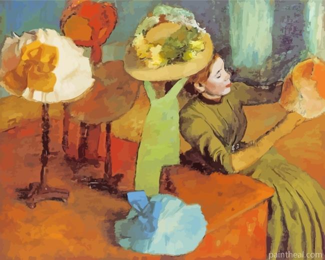 Edgar Degas The Millinery Shop Painting By Numbers Kits