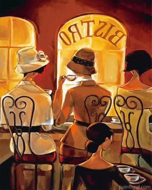 Deco Parisian Ladies Painting By Numbers Kits