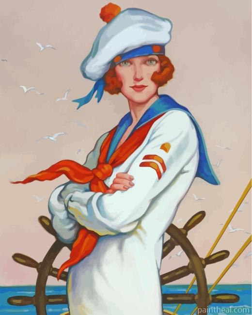 Sailor Girl Painting By Numbers Kits