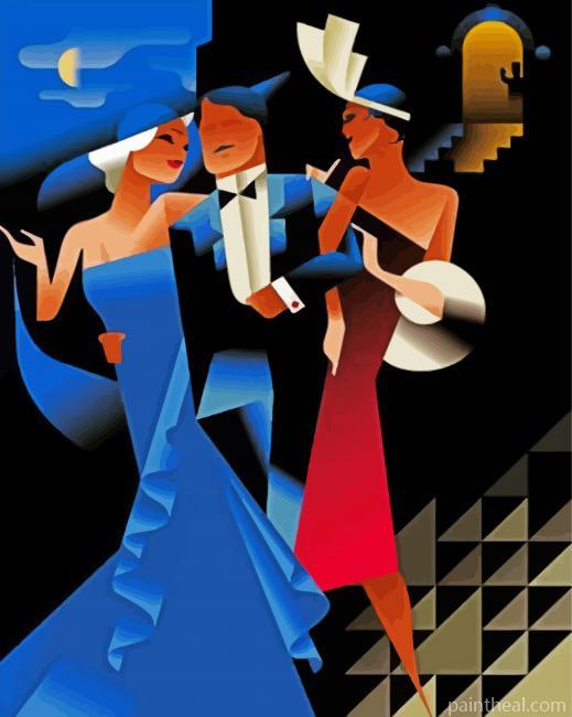 Deco Dancers Painting By Numbers Kits