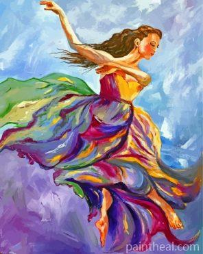 Dancing Woman Art Painting By Numbers Kits