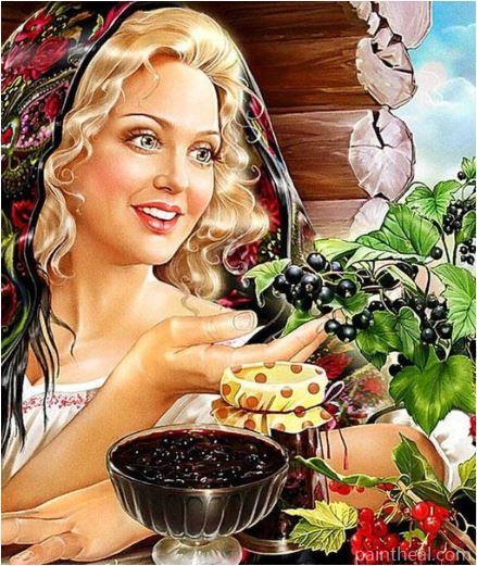 Blonde Woman In Farm Painting By Numbers Kits