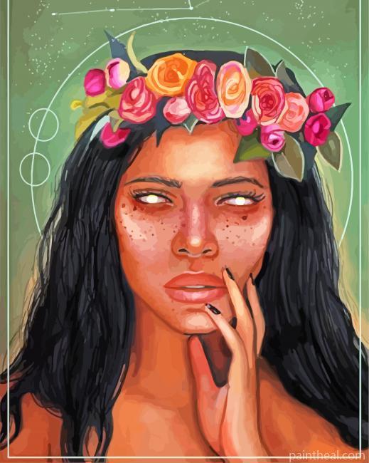 Virgo Woman Painting By Numbers Kits