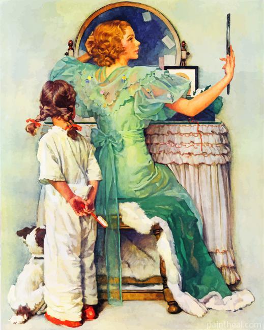 Going Out Norman Rockwell Painting By Numbers Kits