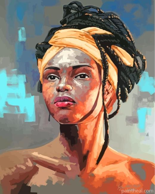 African Lady Painting By Numbers Kits