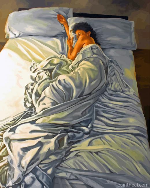 Sleepy Woman Painting By Numbers Kits